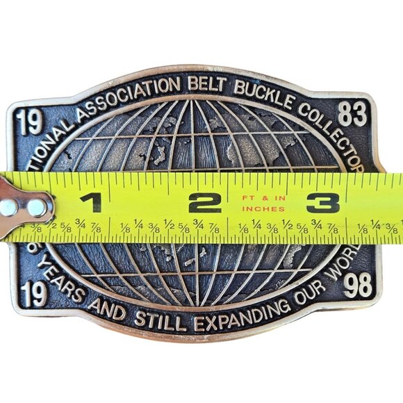 Vintage Belt Buckle Collectors 1998 Commemorative Buckle NABBC Brass Collectible - Picture 3 of 9